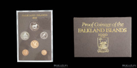 Malvinas (Ocup. Britanica) Proof Set 1980