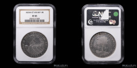 Centro America (Rep.) 8 Reales 1825 NG M. XF45. KM4