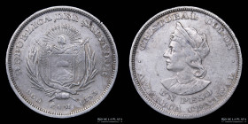 El Salvador. 1 Peso 1893. KM115.1