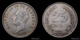 El Salvador. 25 Centavos 1944. KM136