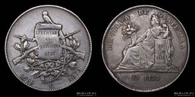 Guatemala. 1 Peso 1873 P. KM197.1