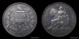 Guatemala. 1 Peso 1894 P. KM210
