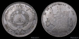 Honduras. 1 Peso 1883. KM47