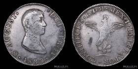 Mexico. 8 Reales 1822 JM. Iturbide. KM304
