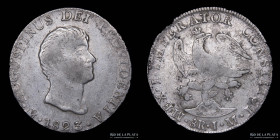 Mexico. 8 Reales 1823 JM. Iturbide. KM310
