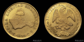 Mexico. 8 Escudos 1848 C CE. KM383.2