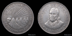 Nicaragua. 50 Centavos de Cordoba 1912. KM15