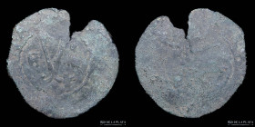 Santo Domingo. Carlos y Juana. 4 Maravedis 1544-64 F. Cy8