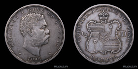 Hawaii. Kalakaua I. 1/2 Dollar 1883. KM6