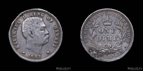 Hawai. Kalākaua I. 10 Cents 1883. KM3