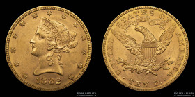 USA. 10 Dollars 1882. Coronet Head. KM102