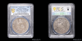 Filipinas. Fernando VII. Resello F7 s/ Peru 8 Reales 1833 KM83