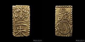 Japon. 2 Shu - Man'en. Oro bajo. JNDA# 09-44