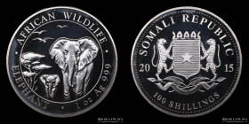 Somalia. 100 Shillings 2015. Proof