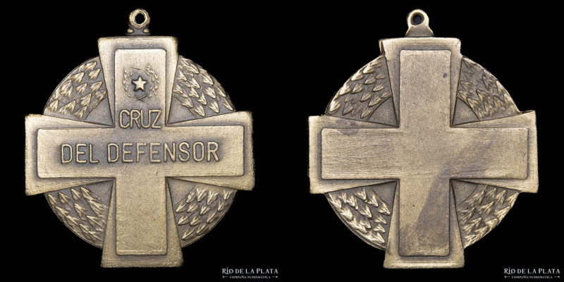 Paraguay. 1933. Cruz del Defensor del Chaco. Variante. Bronce; 38.5mm; 18.30g. (...