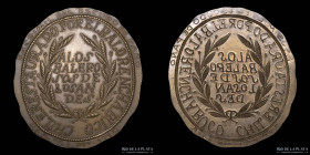 Argentina. SLM. 1915. "A los Balerosos de los Andes". Sociedad la Medalla