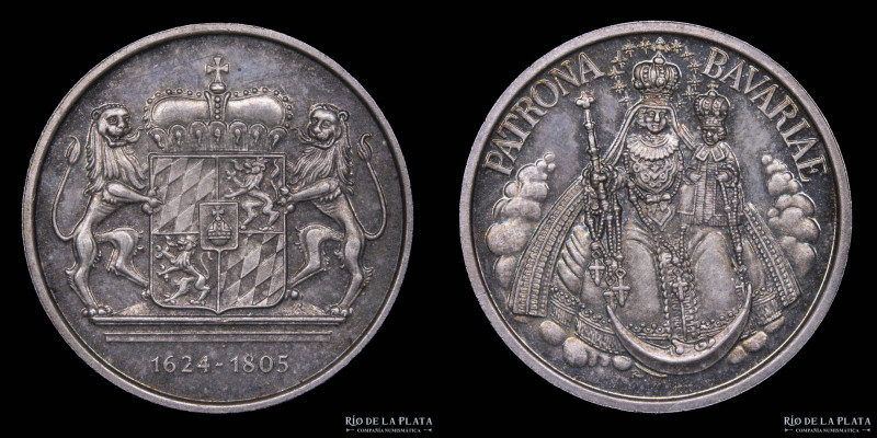Alemania. Patrona Bavariae 1624-1805. Plata; 24mm; 9.55g. (XF)

Estimate: USD ...