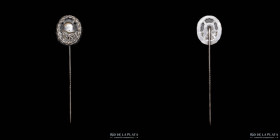 Alemania. 1914-1918. Pin Miniatura Negro Imperial. 1º Guerra Mundial. Herido