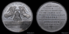 Alemania. 1862. Leipzig. 25 Aniversario de la Sociedad Glocke