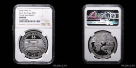 Santo Domingo 2023. 4° Convencion Internacional de Hist. y Numismaticos. Plata