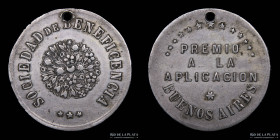 Argentina. 1857. Soc. de Beneficiencia. Premio a la Aplicacion. Cataldi