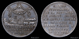 Argentina. Ferroviarias. 1866. FFCC a Chivilcoy. Plata. P. Cataldi