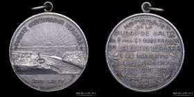Argentina. Ferroviarias. 1929. Salto. Homenaje Salto por el puente sobre rio