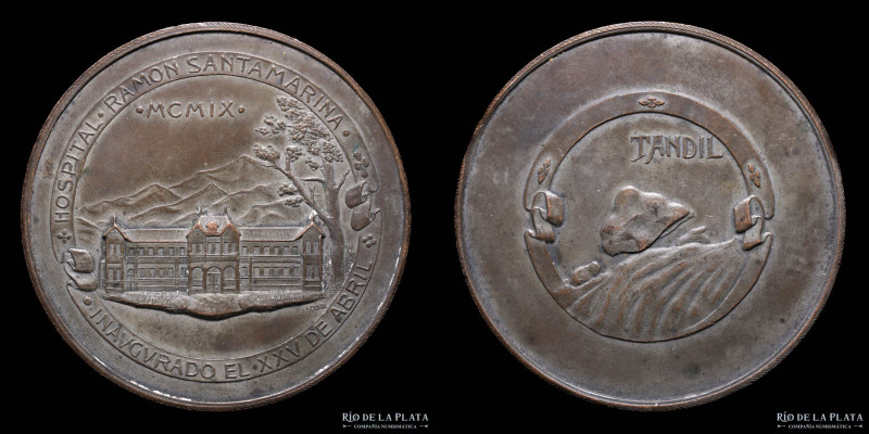 Argentina. Medicina. 1909. Hospital Ramón Santamarina. Inaugurado el 25 de abril...