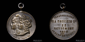 Argentina. 1900. Inauguracion Via Umberto 1. Cañada de Gomez