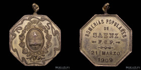 Argentina. 1909. Romerias Populares. Saenz (F.C.P.)