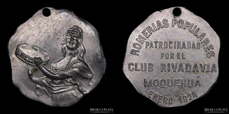 Argentina. 1924. Romerías Populares. Patrocinadas por el Club Rivadavia. Moquehu...