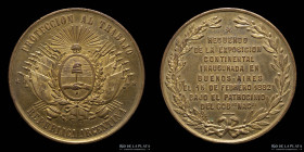 Argentina. 1882. Exposicion Continental. Proteccion al Trabajo. R. Grande