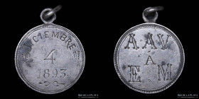 Argentina. 1893. Medalla de compromiso