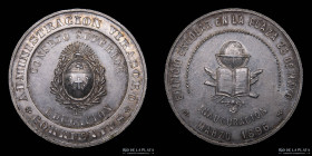 Argentina. 1896. Edificio Escolar. Corrientes. Adm. Virasoro. Plata