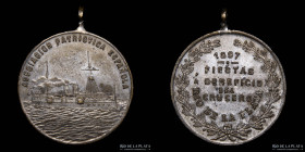 Argentina. 1897. Asociacion Española a Beneficio del Crucero Rio de la Plata.