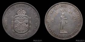 Bolivia. 1909. Monumento a Bernardo Monteagudo. Plata RTB 544