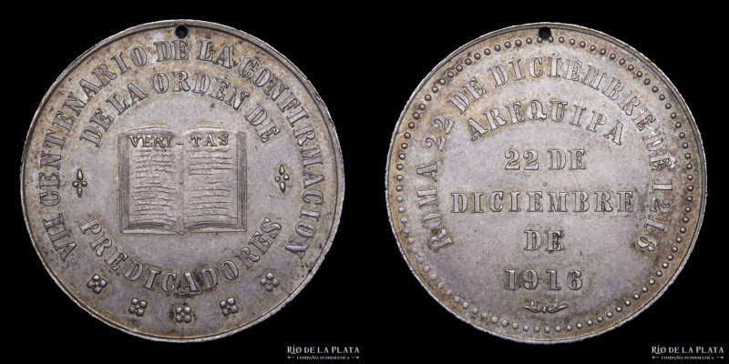 Perú. 1916. VII Centenario de la Orden de Predicadores. Arequipa. Roma 22 de Dic...
