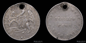Peru. 1920. Centenario independencia. Trujillo. Plata