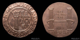 Peru. 1981. Sociedad Numismatica. XXX Aniversario. Cobre