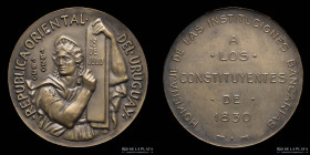 Uruguay. 1930. Centenario Constitucional. Homenaje de los Bancarios