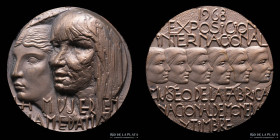 España. 1968. Exposicion Internacional "La Mujer en la Medalla" Museo FNMT