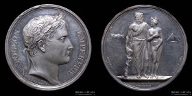 Francia. Napoleon I. 1804. Vacuna contra la Viruela. Plata
