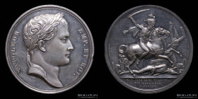 Francia. Napoleon I. 1812. Batalla de Borodino. Plata