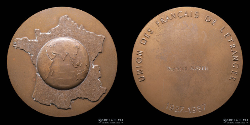 Francia. Unión de franceses en el extranjero 1927-1987. Miembro Raymond Ruesch. ...