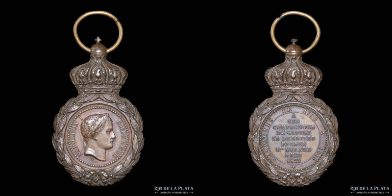 Francia. 1821. Napoleón Bonaparte. Compañeros de campana 1791-1815. Santa Elena...