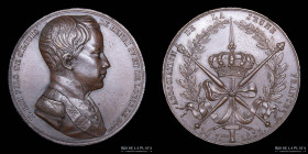 Francia. 1833. Celebracion de la mayoria de edad de Enrique IV
