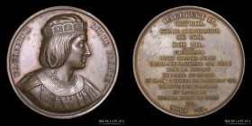 Francia. 1840. Dagoberto II. Serie Reyes de Francia. Caque