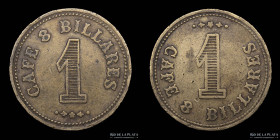 Argentina. Ficha. Valor 1. Cafe 8 Billares