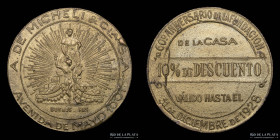 Argentina. Ficha. Publicitaria. 1928. A. De Micheli y Cia. Ficha de descuento