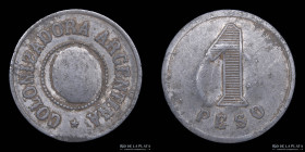 Argentina. Ficha. Valor 1 Peso. Colonizadora Argentina